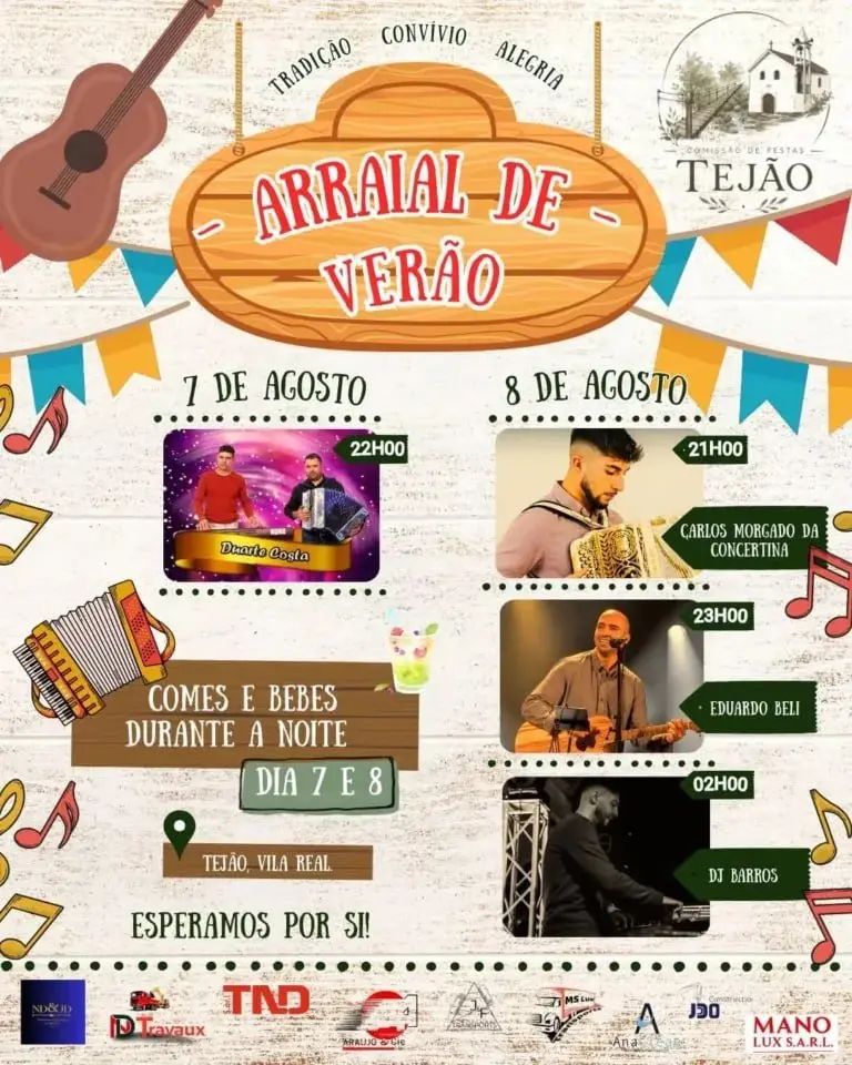 Imagem do evento Arraial de Verão 2026 - Tejão
