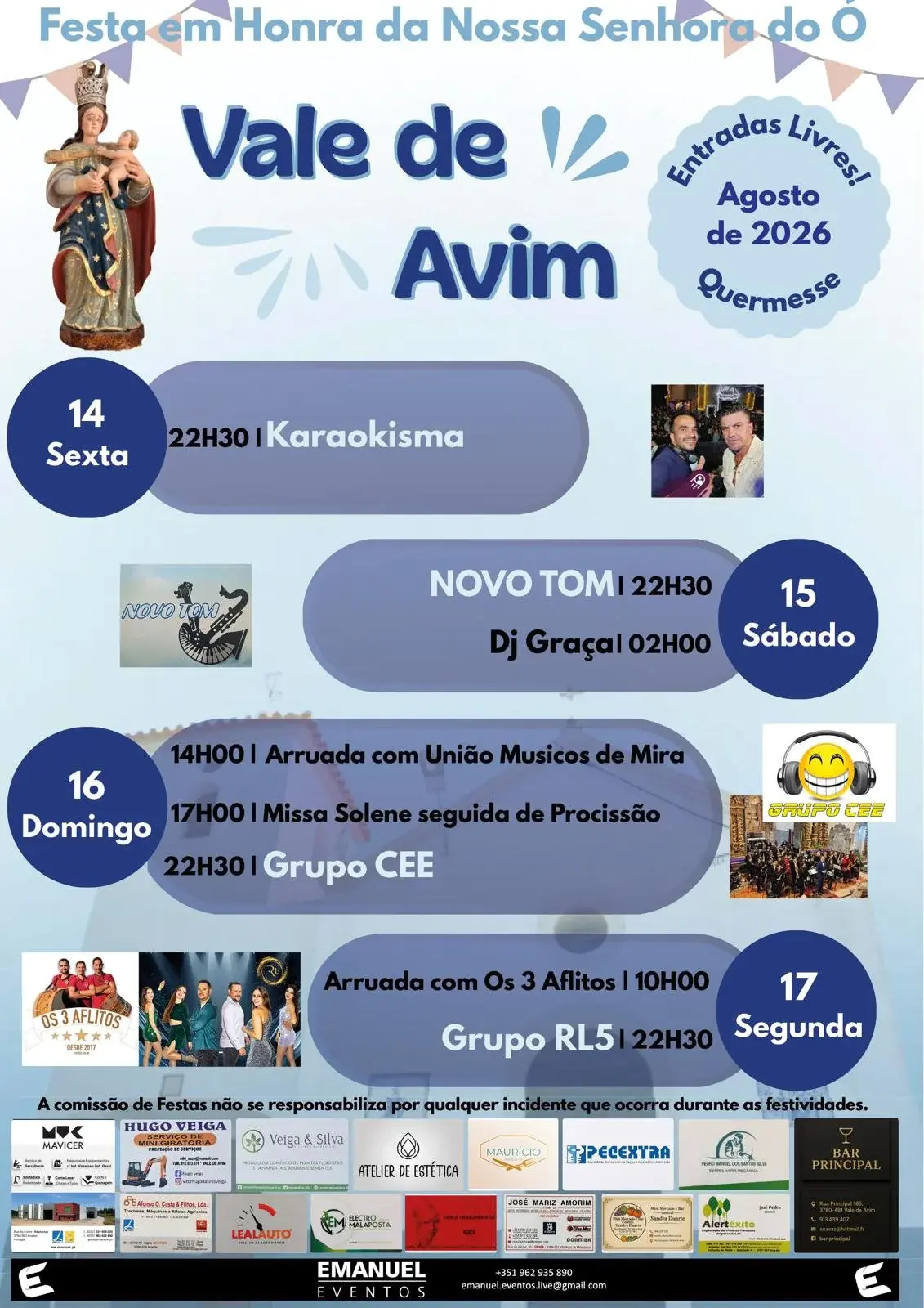 Imagem do evento Festa em Honra da Nossa Senhora do Ó, Vale de Avim 2026
