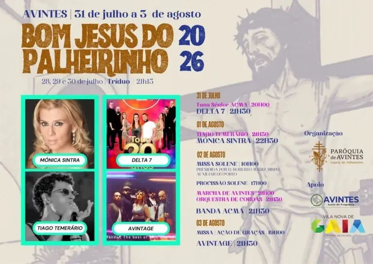 Imagem do evento Festa em honra de Bom Jesus do Palheirinho 2026