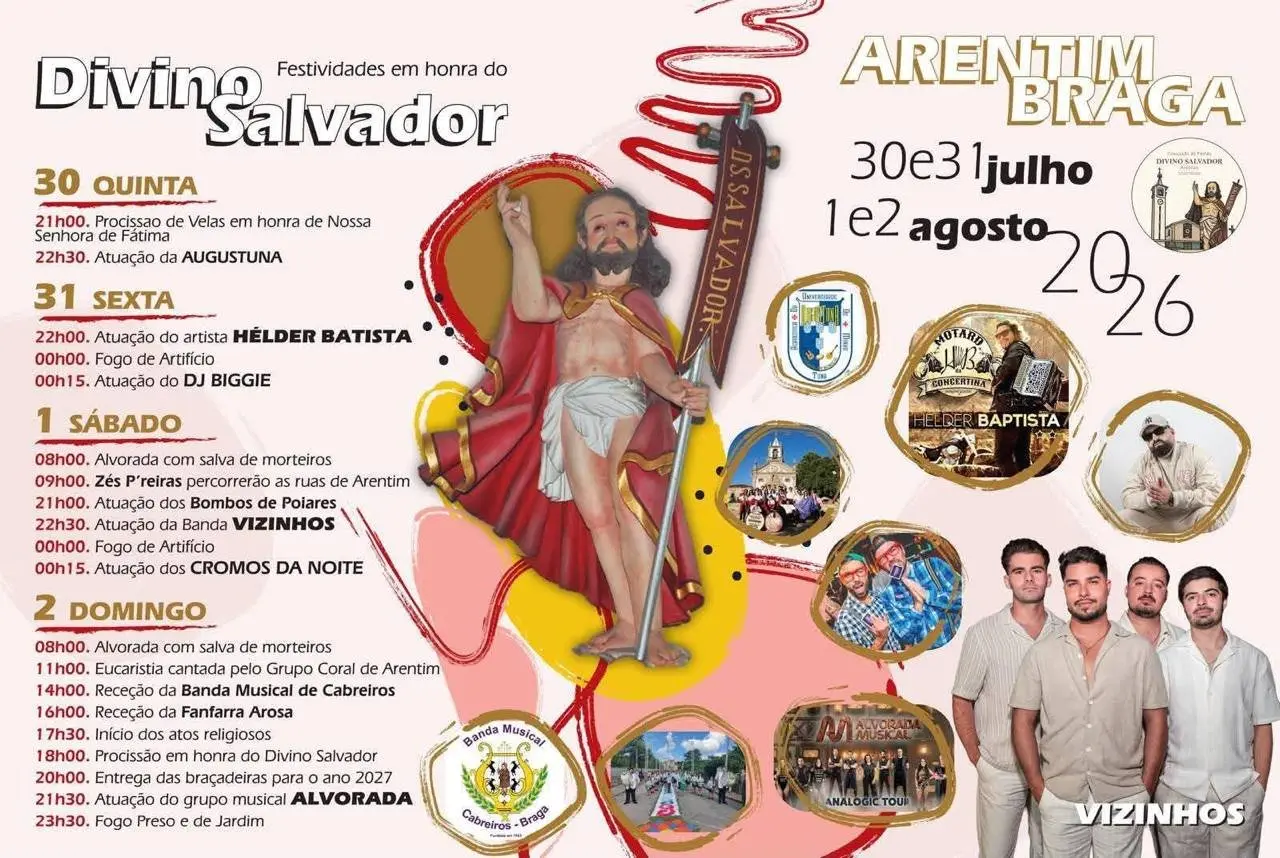 Imagem do evento Festa em honra de Divino Salvador 2026