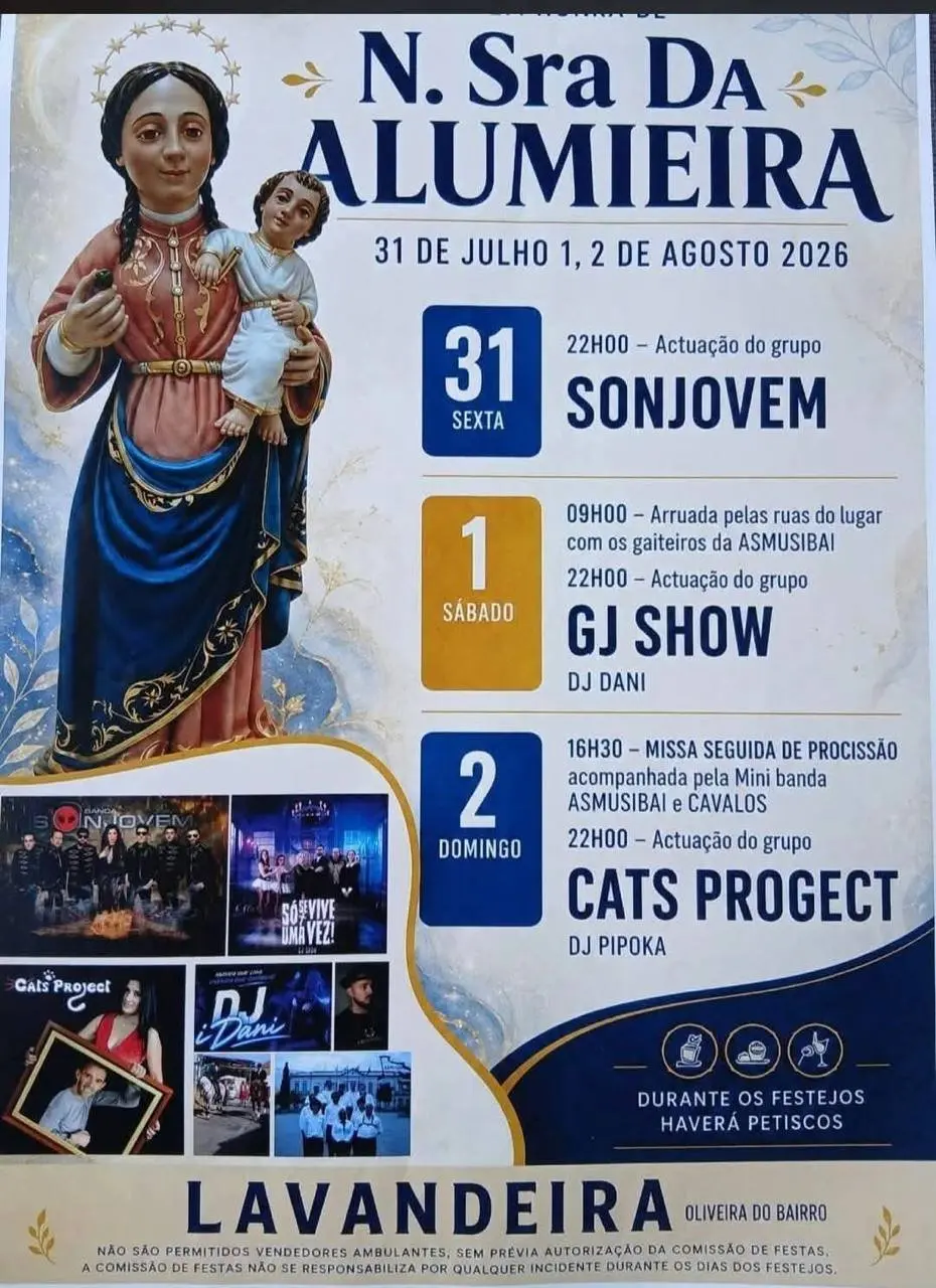 Imagem do evento Festa em honra de N. Sra da Alumeira 2026