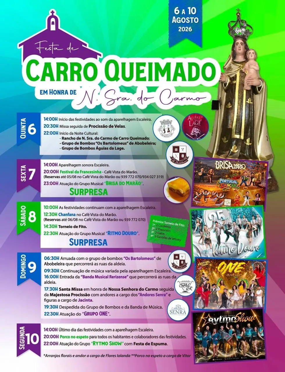 Imagem do evento Festa em honra de N. Sra. do Carmo 2026