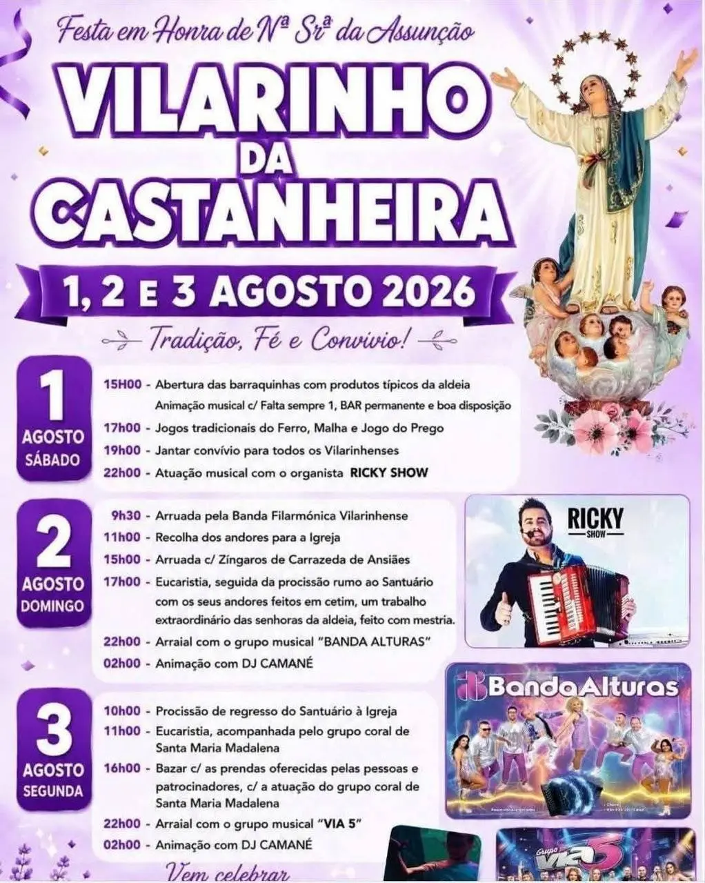 Imagem do evento Festa em honra de Nª Srª da Assunção 2026