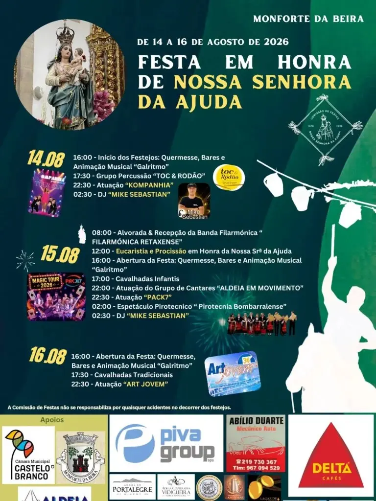 Imagem do evento Festa em honra de Nossa Senhora da Ajuda 2026