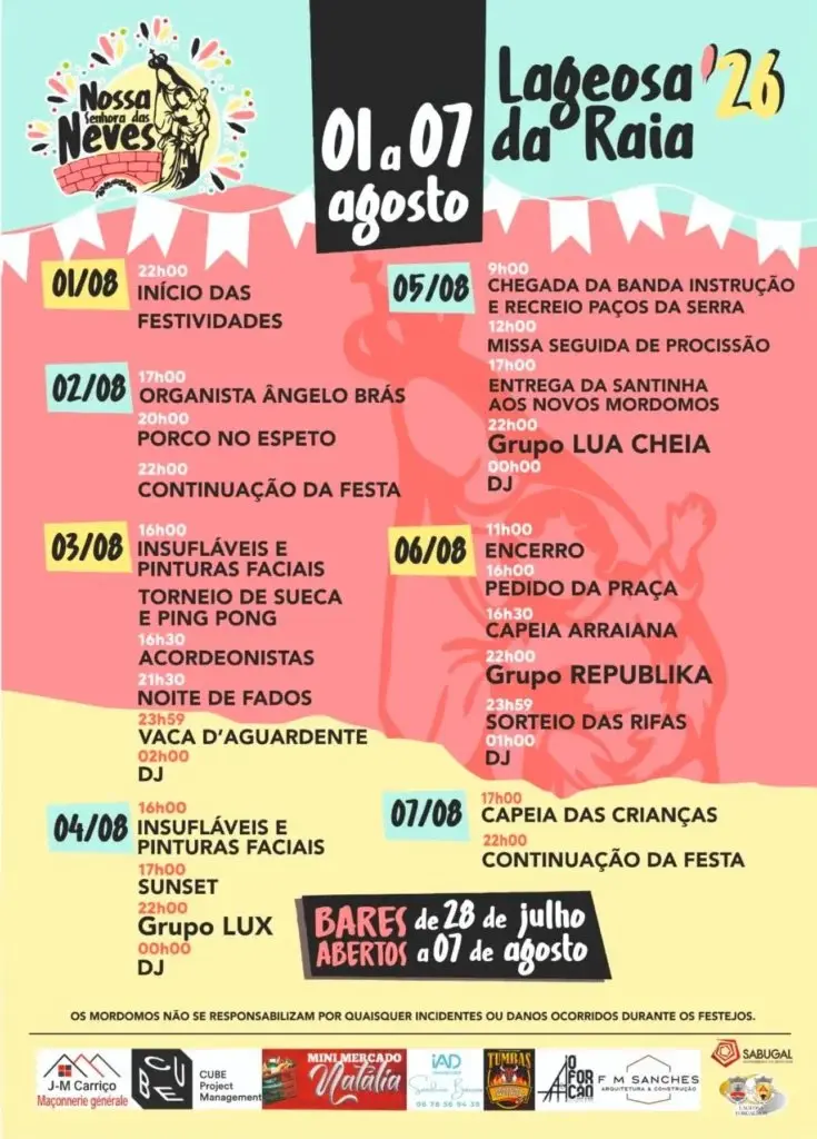 Imagem do evento Festa em honra de Nossa Senhora das Neves 2026