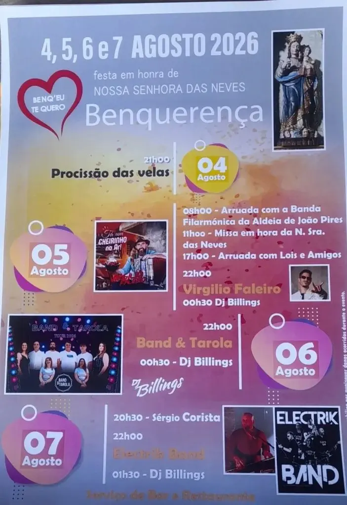Imagem do evento Festa em honra de Nossa Senhora das Neves 2026