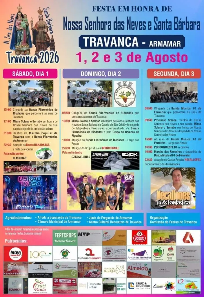 Imagem do evento Festa em honra de Nossa Senhora das Neves e Santa Bárbara 2026