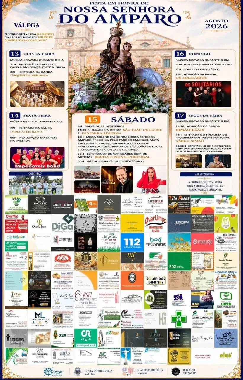 Imagem do evento Festa em honra de Nossa Senhora do Amparo 2026