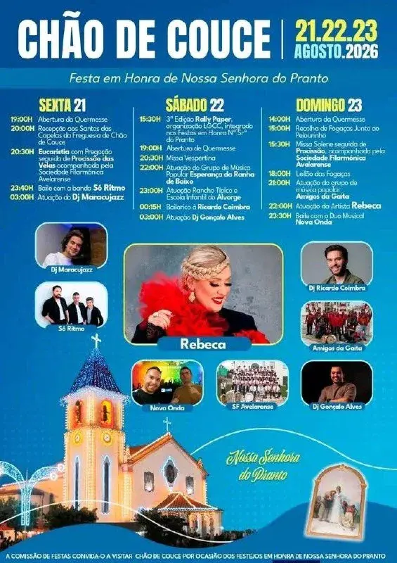 Imagem do evento Festa em honra de Nossa Senhora do Pranto 2026
