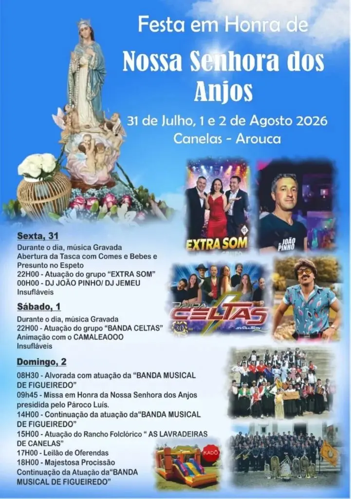 Imagem do evento Festa em honra de Nossa Senhora dos Anjos 2026