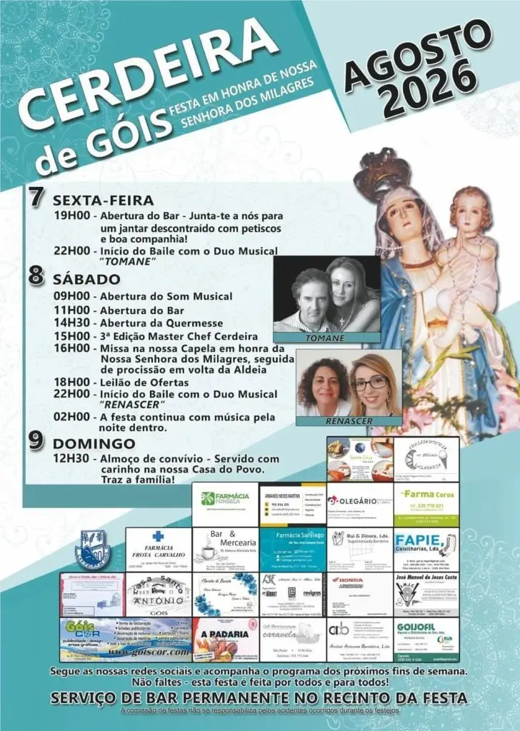 Imagem do evento Festa em honra de Nossa Senhora dos Milagres 2026
