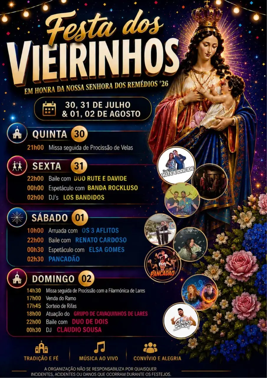 Imagem do evento Festa em honra de Nossa Senhora dos Remédios 2026