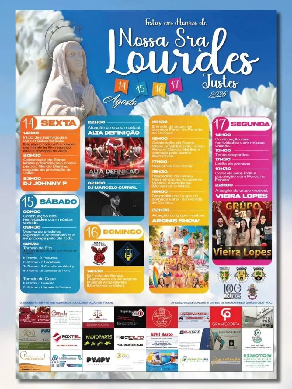 Imagem do evento Festa em honra de Nossa Sra de Lourdes 2026