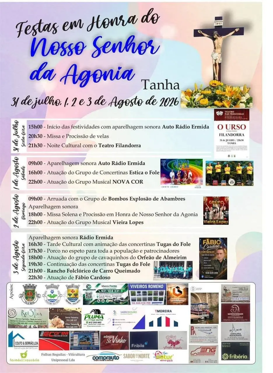 Imagem do evento Festa em honra de Nosso Senhor da Agonia 2026