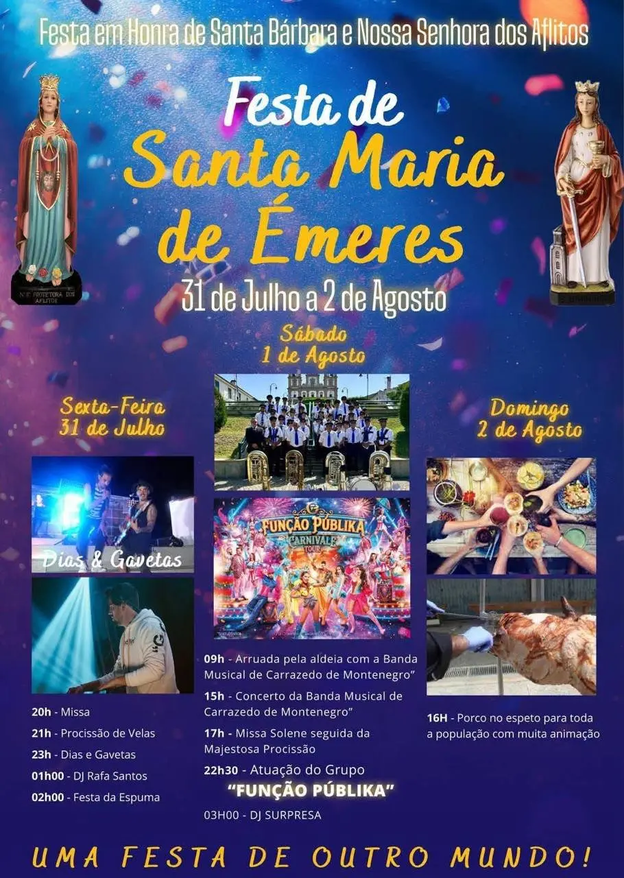 Imagem do evento Festa em honra de Santa Bárbara 2026