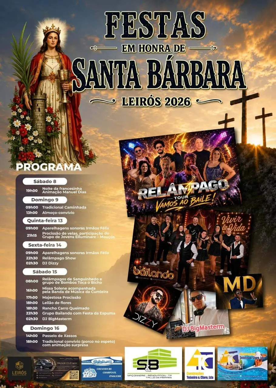 Imagem do evento Festa em honra de Santa Bárbara 2026