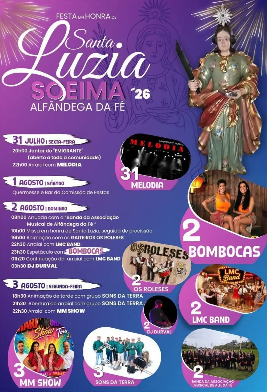 Imagem do evento Festa em honra de Santa Luzia 2026