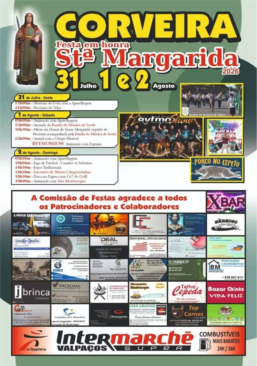 Imagem do evento Festa em honra de Santa Margarida 2026