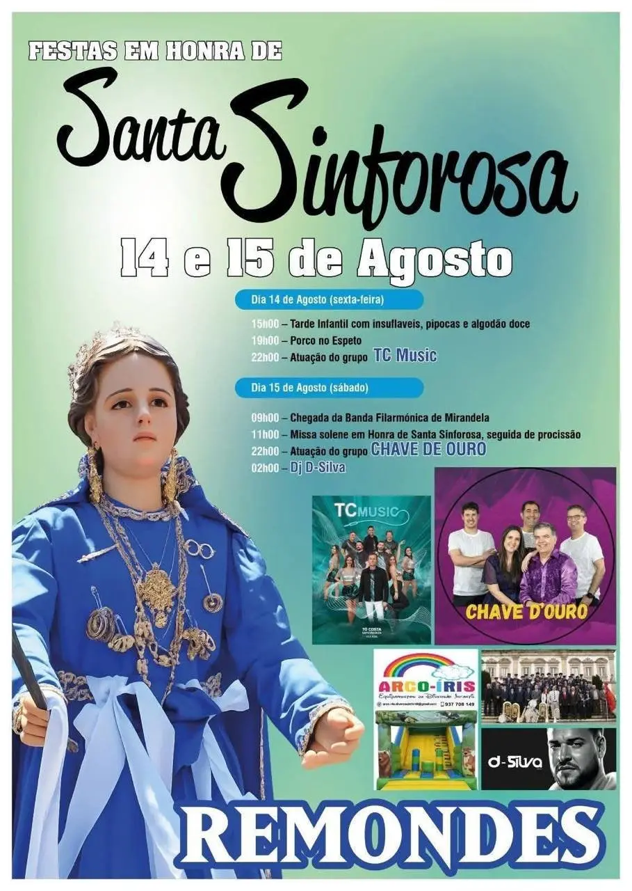 Imagem do evento Festa em honra de Santa Sinforosa 2026