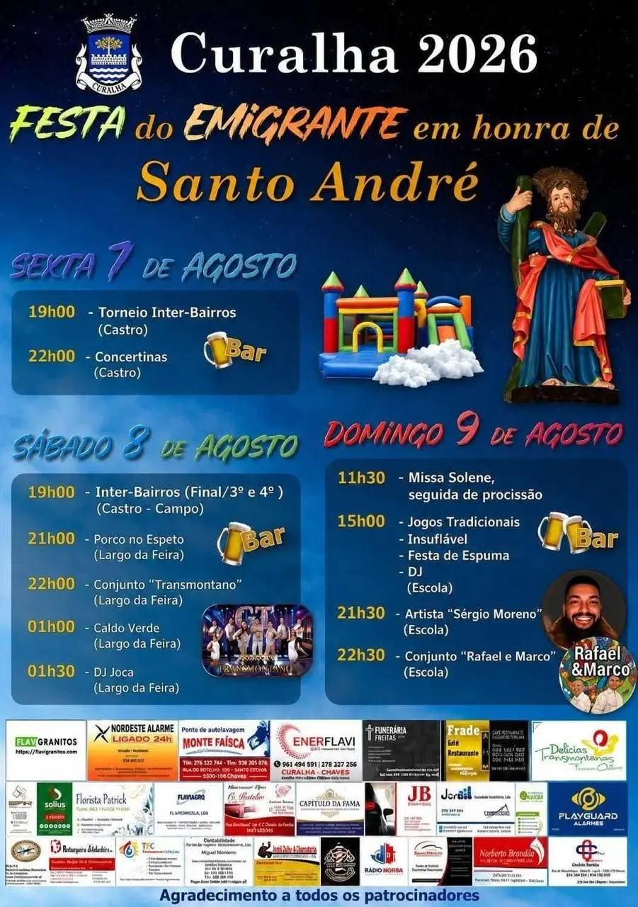 Imagem do evento Festa em honra de Santo André 2026