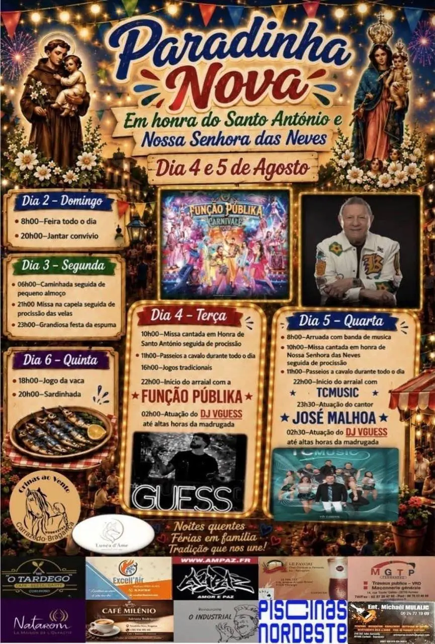 Imagem do evento Festa em honra de Santo António e Nossa Senhora das Neves 2026