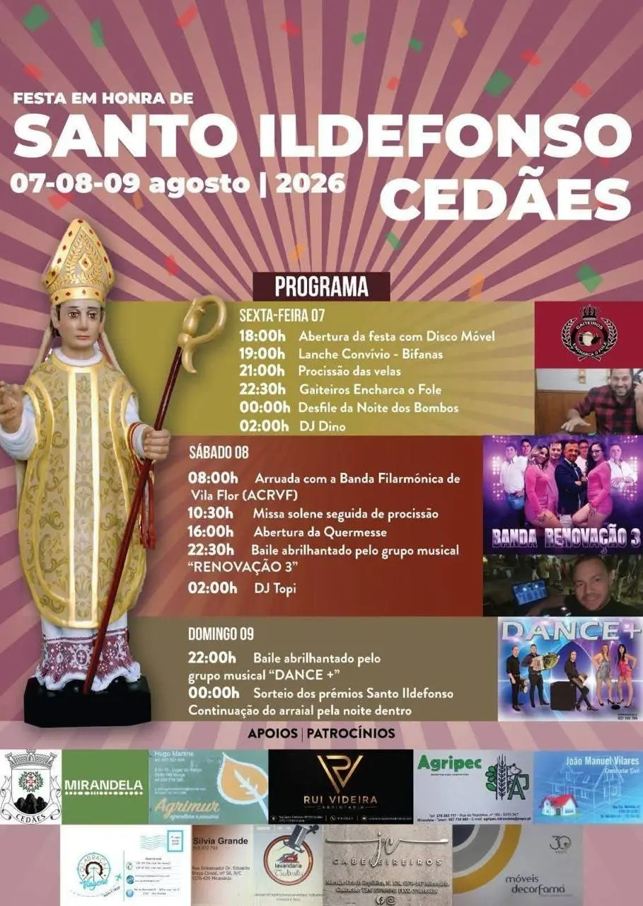 Imagem do evento Festa em honra de Santo Ildefonso 2026