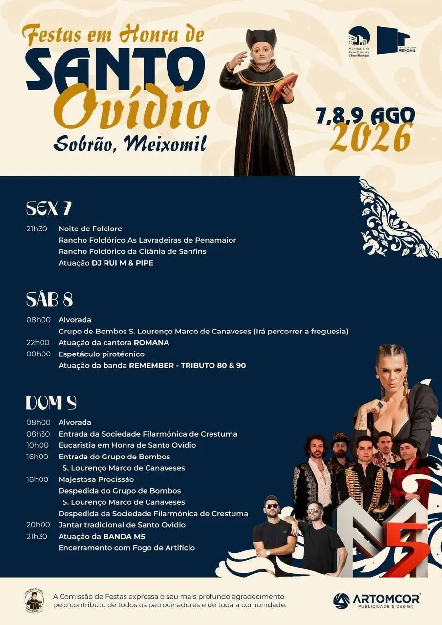 Imagem do evento Festa em honra de Santo Ovídio 2026 - Sobrão
