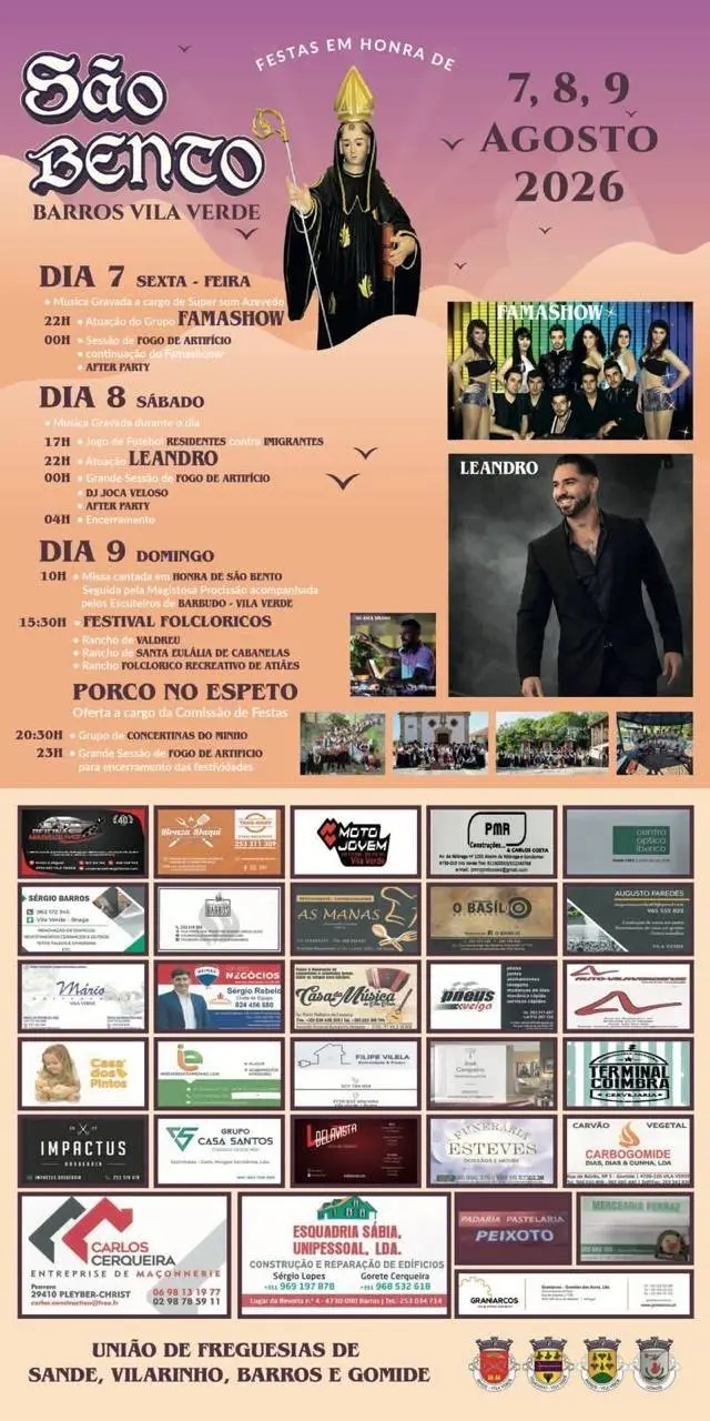 Imagem do evento Festa em honra de São Bento 2026