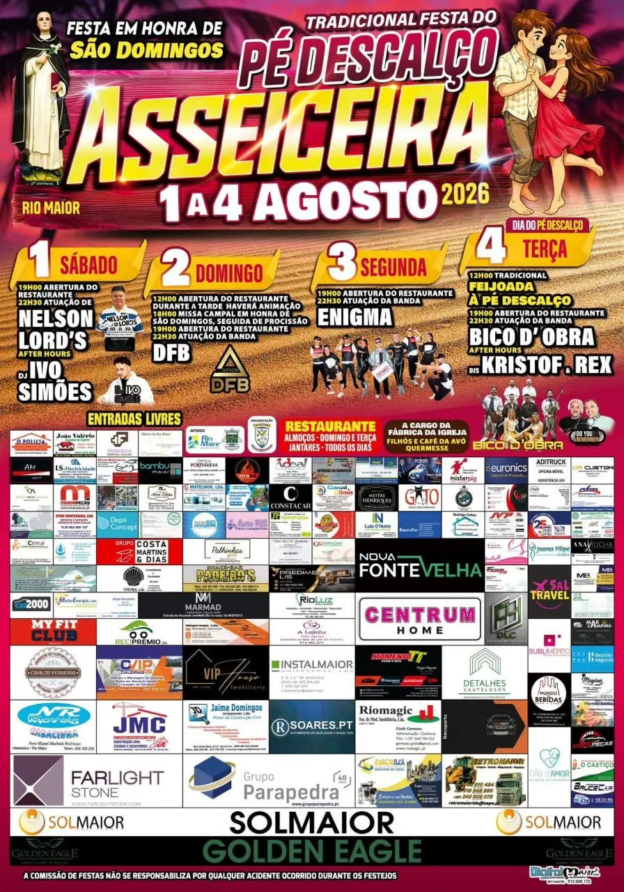Imagem do evento Festa em honra de São Domingos 2026