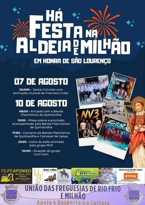 Imagem do evento Festa em honra de São Lourenço 2026