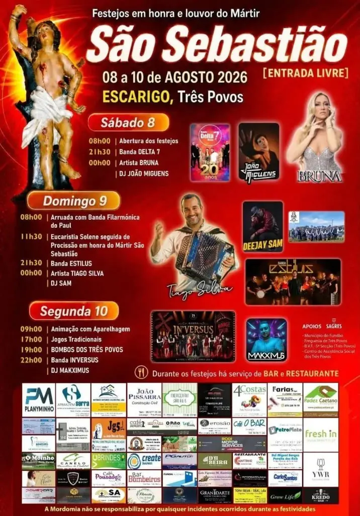 Imagem do evento Festa em honra de São Sebastião 2026