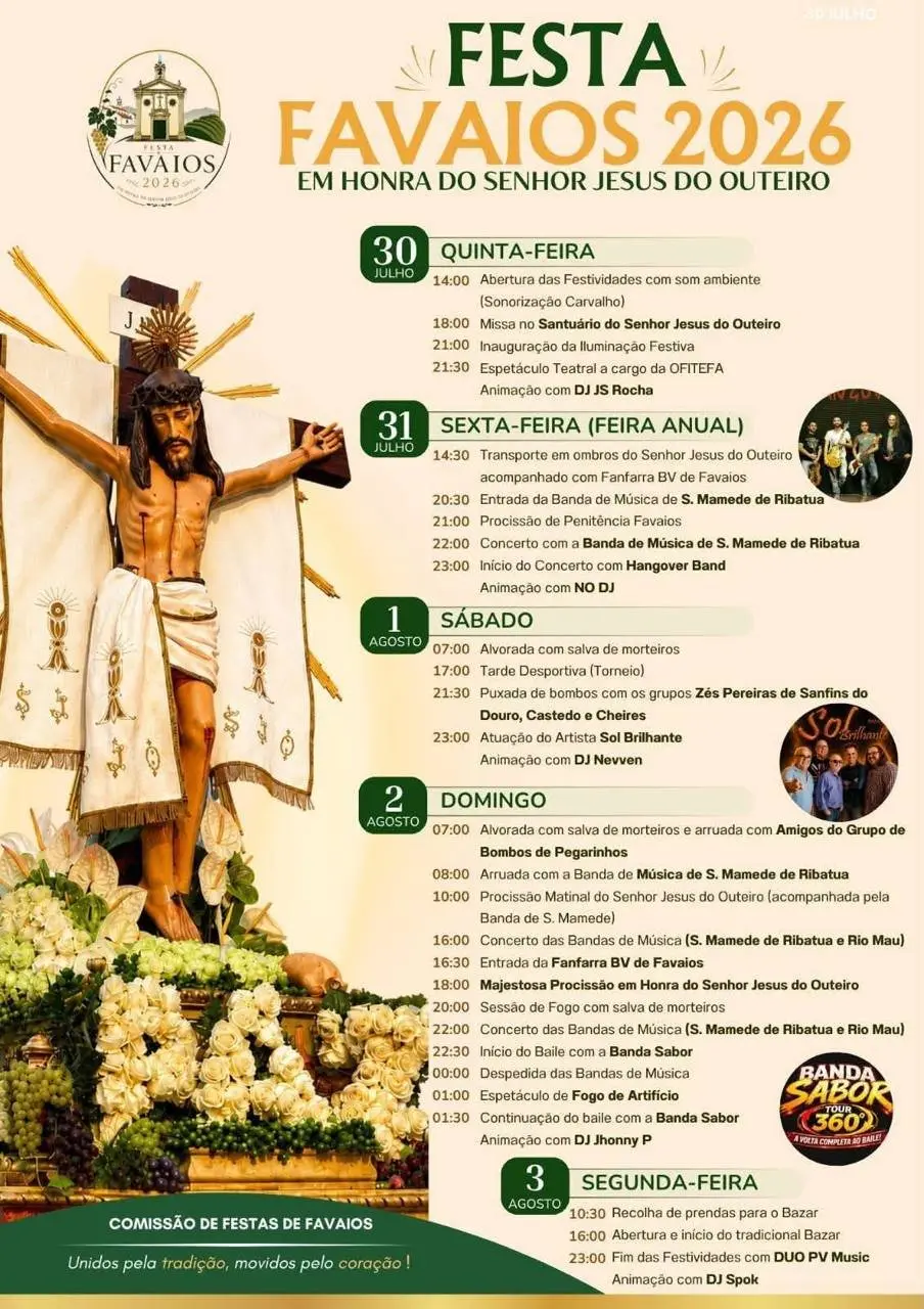 Imagem do evento Festa em honra de Senhor Jesus do Outeiro 2026