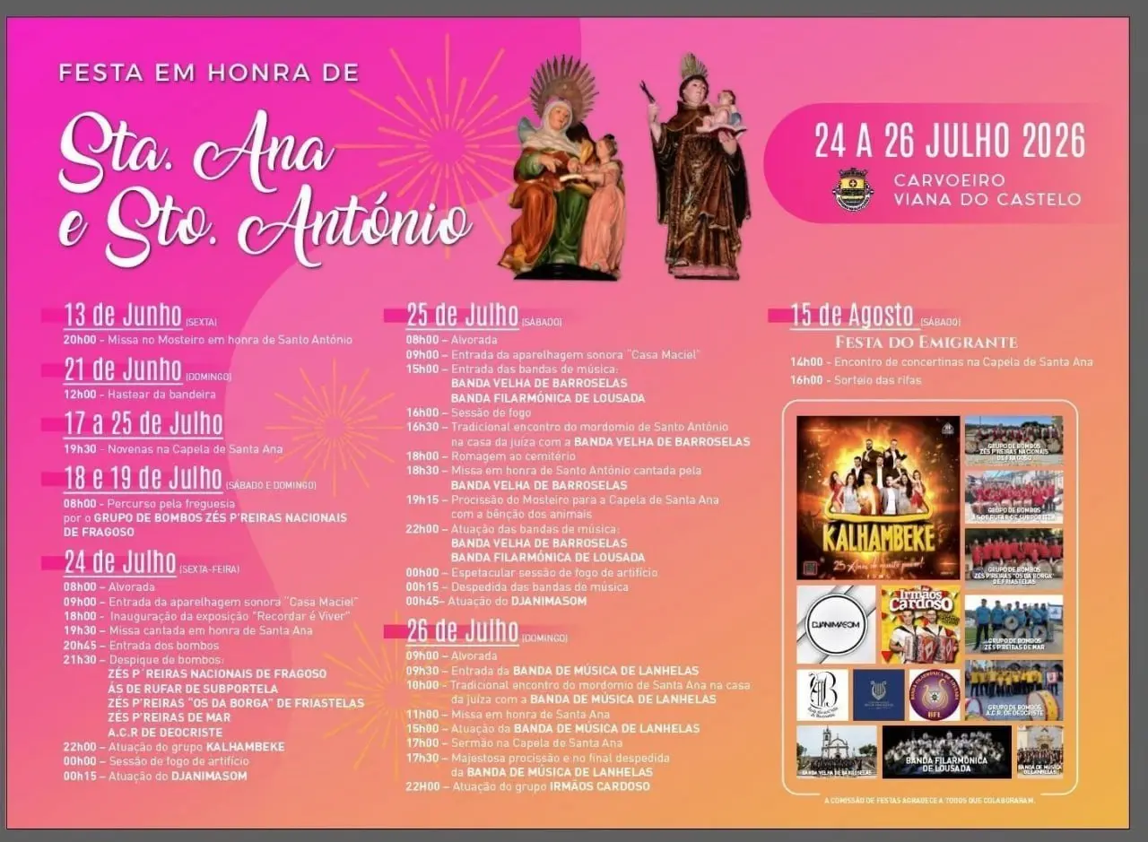 Imagem do evento Festa em honra de Sta. Ana e Sto. António 2026