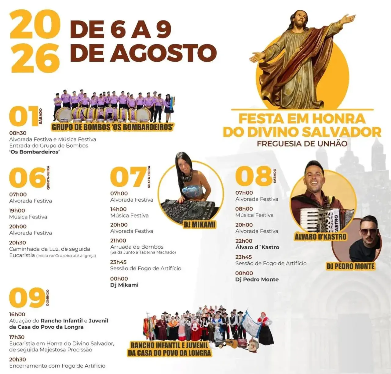 Imagem do evento Festa em honra do Divino Salvador 2026