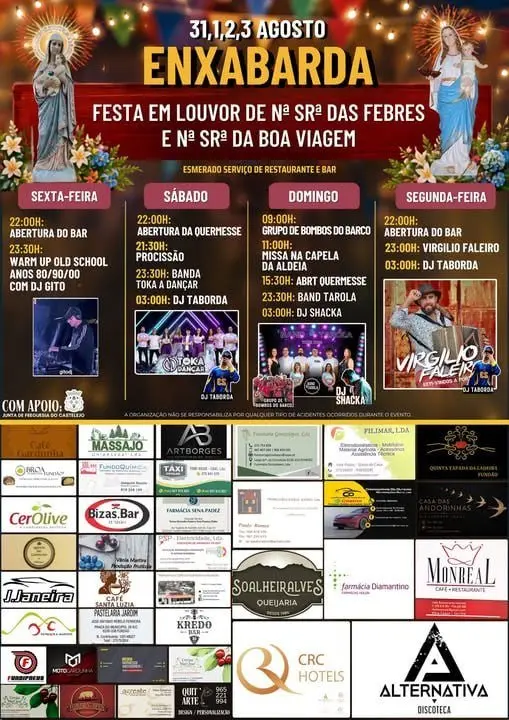 Imagem do evento Festa em louvor de Nª Srª das Febres e Nª Srª da Boa Viagem 2026