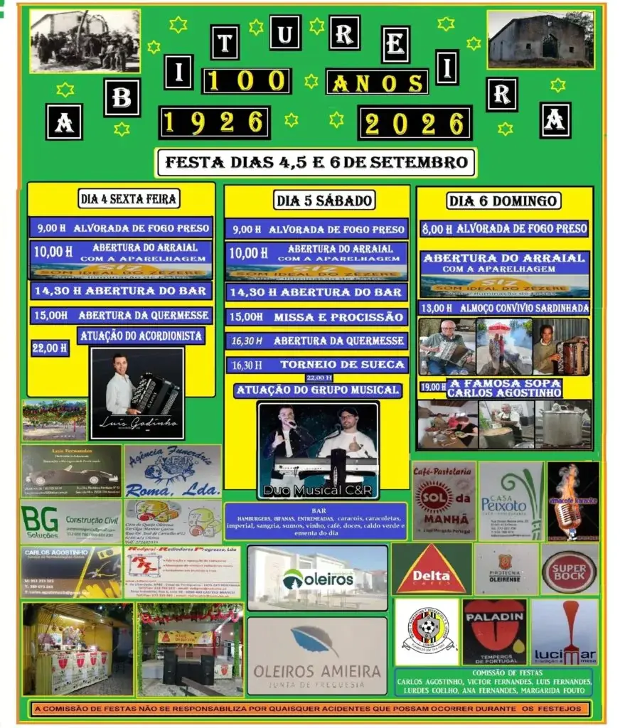 Imagem do evento Festas de Abitureira 2026