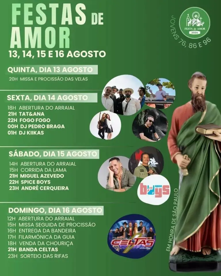 Imagem do evento Festas de Amor 2026