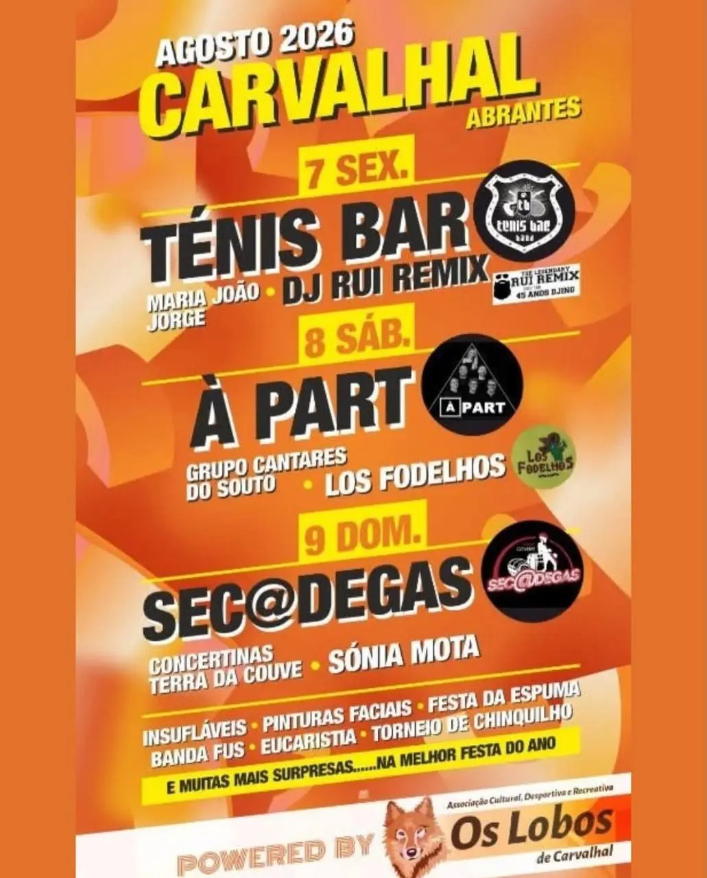 Imagem do evento Festas de Carvalhal 2026