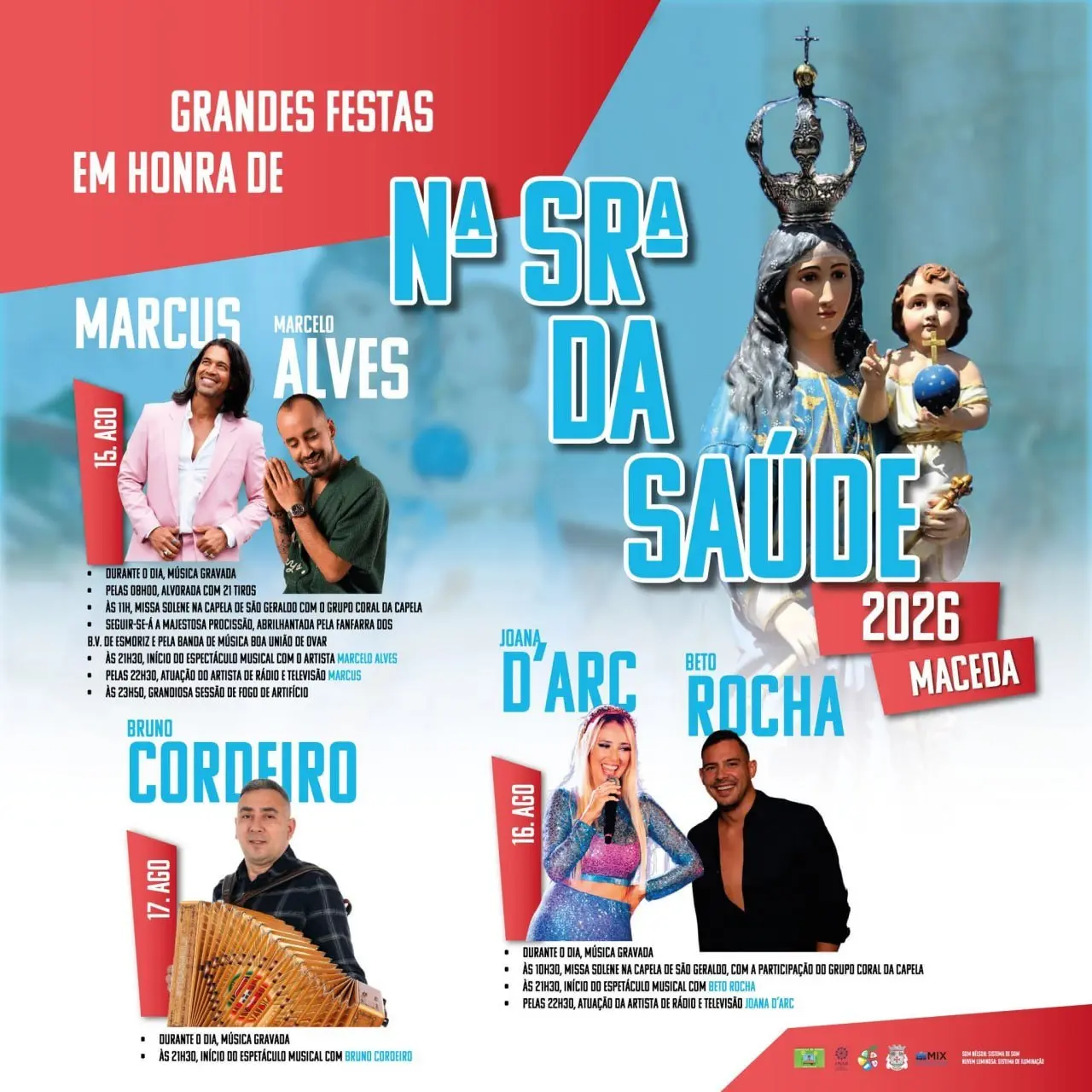Festas de Nossa Senhora da Saúde 2026 — event image