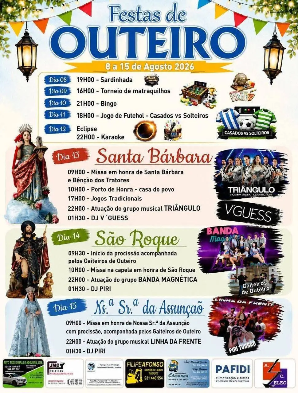 Imagem do evento Festas de Outeiro 2026
