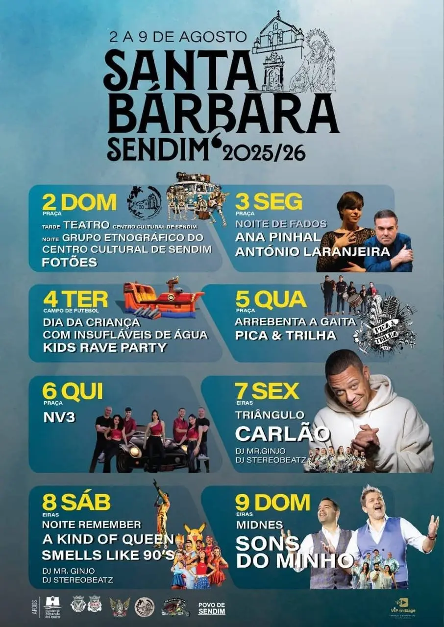 Imagem do evento Festas de Santa Bárbara 2026
