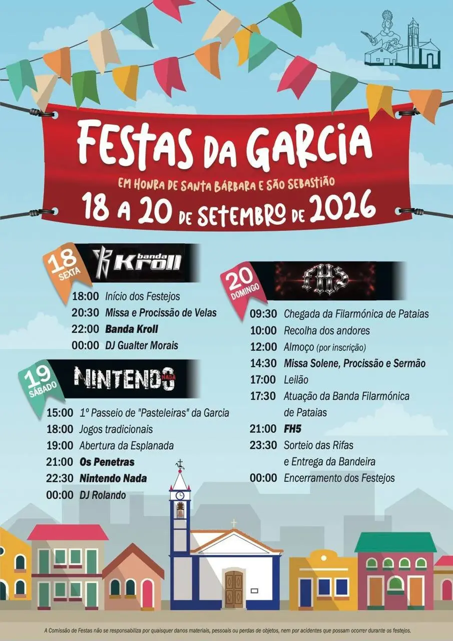 Imagem do evento Festas de Santa Bárbara e São Sebastião 2026