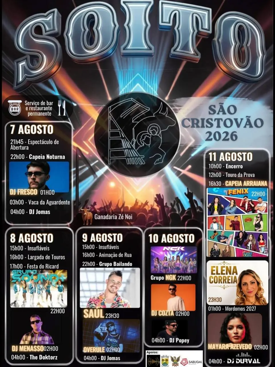 Imagem do evento Festas de São Cristóvão 2026