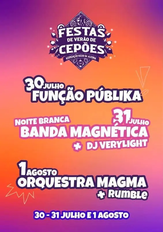 Imagem do evento Festas de Verão de Cepões 2026