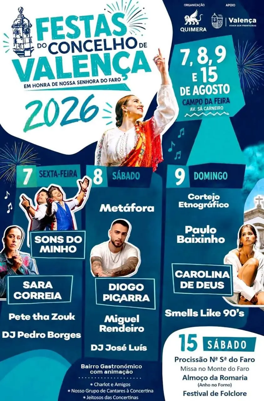 Imagem do evento Festas do Concelho de Valença 2026