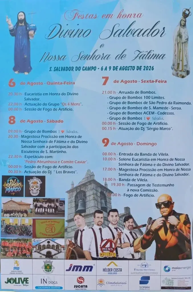 Imagem do evento Festas em honra de Divino Salvador e Nossa Senhora de Fátima 2026