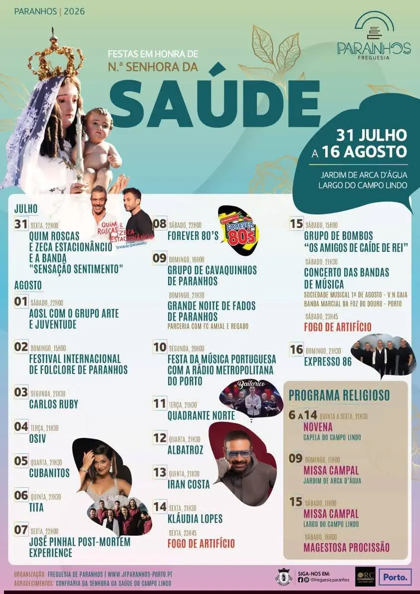Imagem do evento Festas em honra de N. Senhora da Saúde 2026