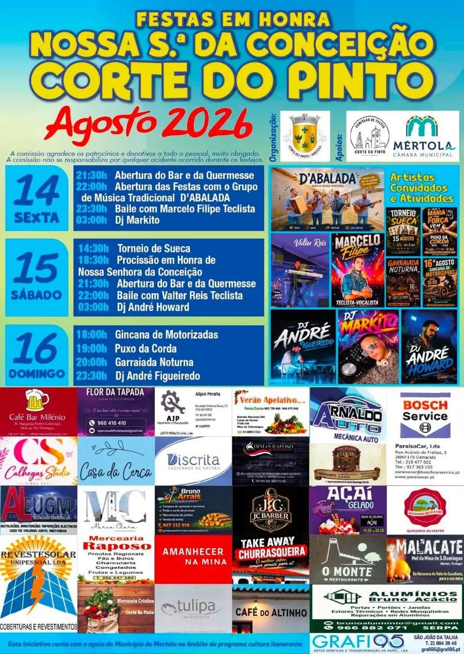 Imagem do evento Festas em honra de Nossa S.ª da Conceição 2026