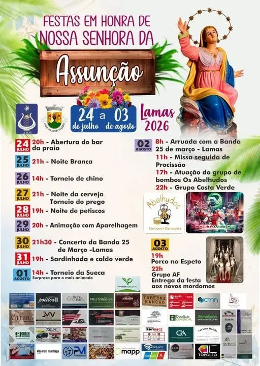 Imagem do evento Festas em honra de Nossa Senhora da Assunção 2026