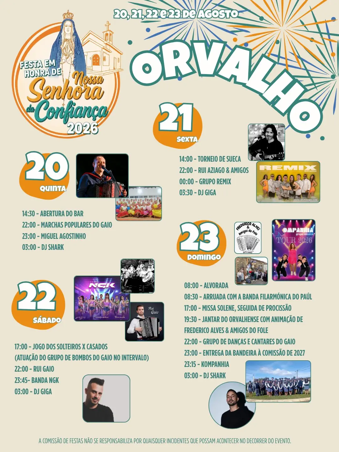 Imagem do evento Festas em Honra de Nossa Senhora da Confiança 2026